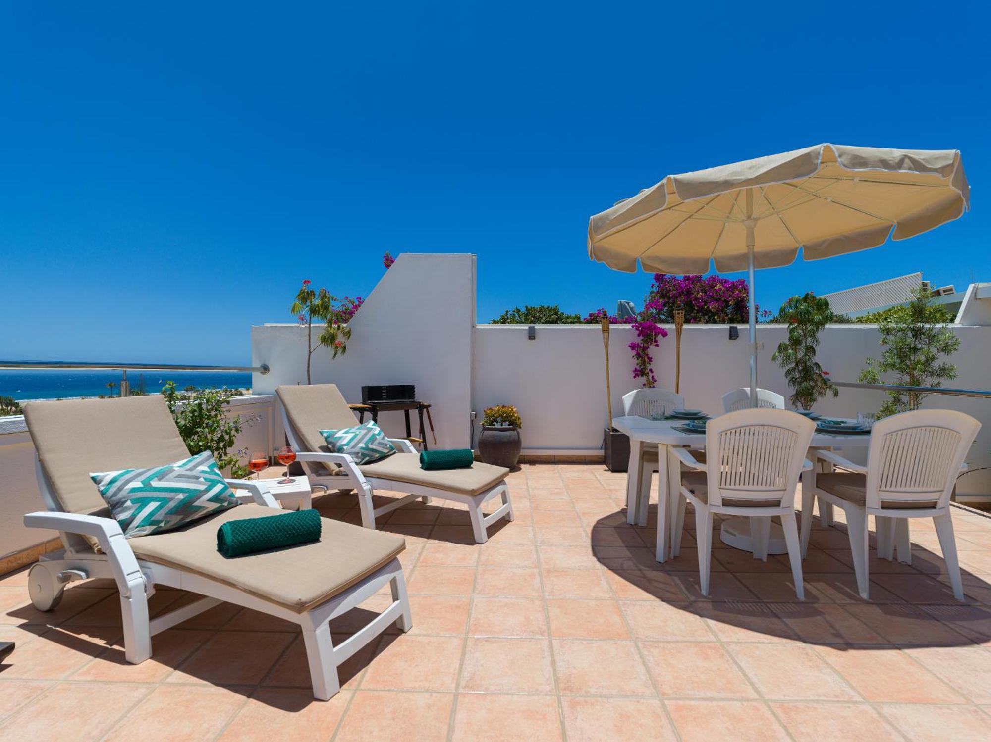 Casa Lex I Ocean & Sunrise Panorama I Steps From Dunes And Beach I Private 50 Sqm Terrace I Pool Маспаломас Екстер'єр фото